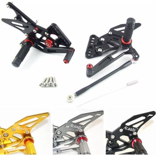CNC Adjustable Rear Set Rearsets Footrest Foot Rest For GSXR1000 2005 2006