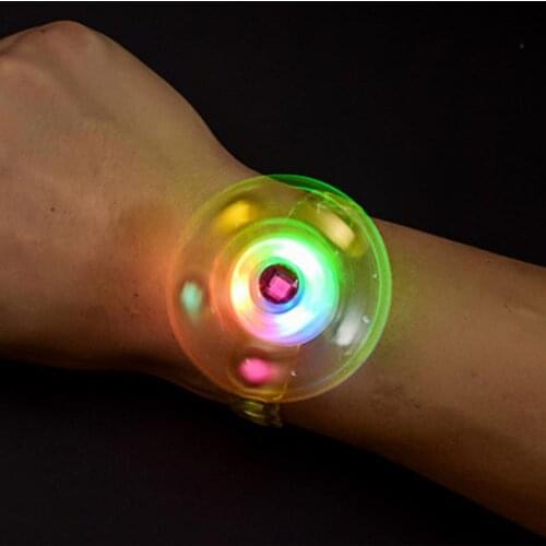 Digital Kids Creative Luminous Spinning Top Spiral Twister Watch Bracelet Children Watch Toy