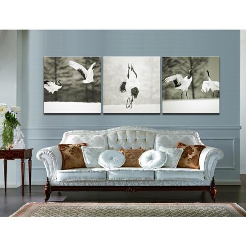 Grusjaponensis Dating Modern Animal Art Giclee Canvas Print on Waterproof Canvas High Definition for Room Wall Unframed