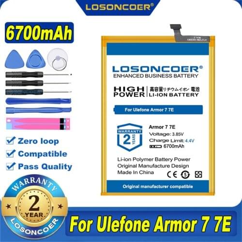LOSONCOER Ulefone Armor 7E Phone Batteries