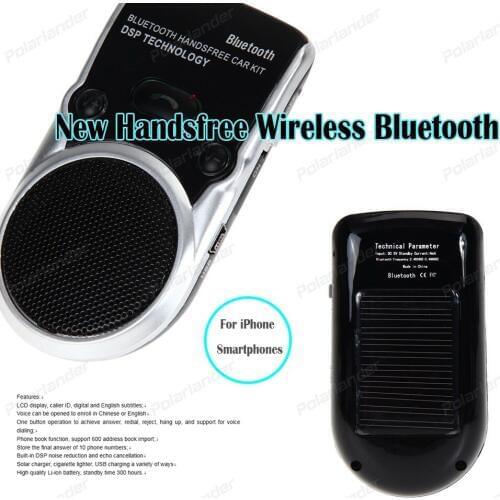 Handsfree mini car-styling Bluetooth sun visor with car charger MP3 Player ABS black For Smartphones