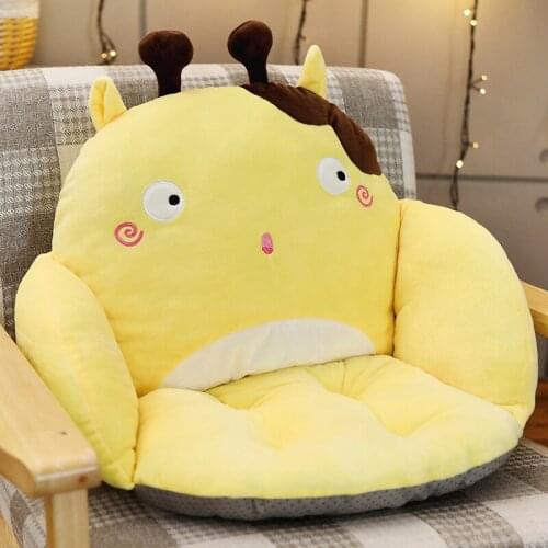 Cartoon One-Piece Cushion Office Thick Chair Seat Cushion Tatami Floor Cushion Bay Window Pads Kids Backrest Cushion Back Cushio