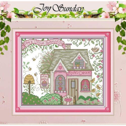 Cabin patterns counted Cross Stitch 11CT 14CT Cross Stitch Set Wholesale DIY scenery Cross-stitch Kit Embroidery Needlework
