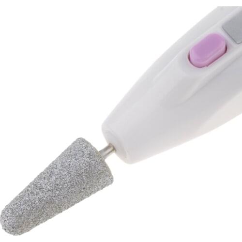 Nail Drill 9 Bits Kit Electric File Buffer Portable Salon Manicure