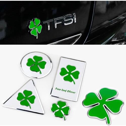 Four Leaf Clover Logo Sticker for Alfa Rome 159 155 147 Giulia Mito Toyota Ford Dodge Volvo Opel Subaru Window Side Wheel Emblem