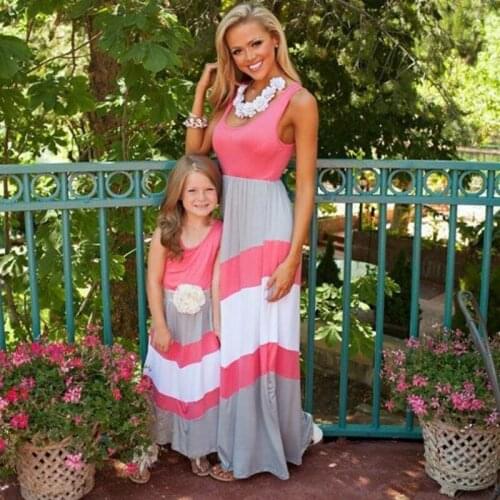 Mother Daughter Dresses Family Matching Outfits Mom and Daughter Clothing Evening Dress Mum and Baby Matching Clothes Pajamas
