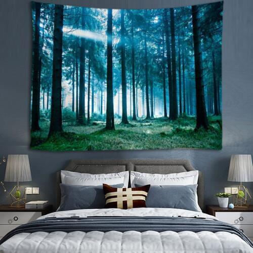 Forest Tree Tapestry Wall Hanging Tapestries Wall For Home Deco Living Room Bedroom Wall Art Large size Free Dropping