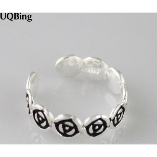 New Fashion 925 Silver Rings Flower Open Ring Free Shipping