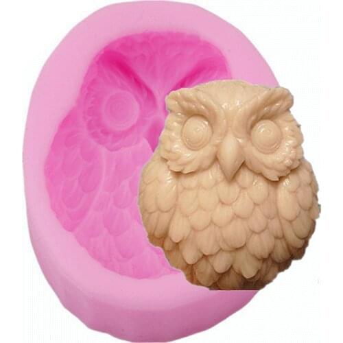 New Cartoon Cake Tools Soap Mold Cake Decoration Owl Fondant Small Owl Elk Shape Hands Shape 3D Silicone Cake Mold Hot Sale