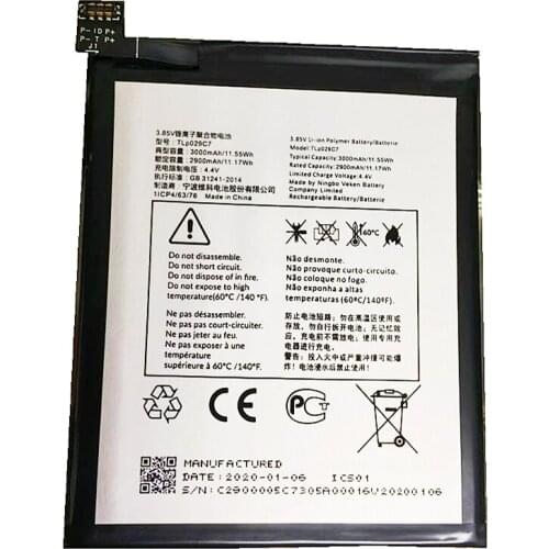 New 3000mAh TLp029C1 TLp029C7 Battery For Alcatel A30 Fierce A30 Plus OT-5049S OT-5049Z OT-5049W Smart Phone