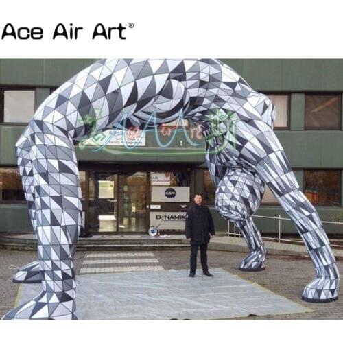 New design shape art inflatable arch ,geometric figure inflatable character model archway for advertising promotion