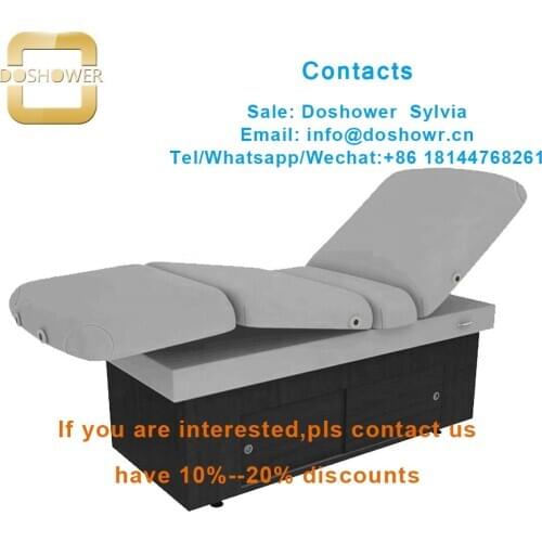 Salon furniture set with neck massage equipment for design electric massage bed