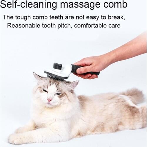 Pet Dog Hair Removal Grooming Comb Cat Puppy Remover Bath Brush Deshedding Tool Dogs Rabbit Combs Cleaning Hair Clipper Supplies