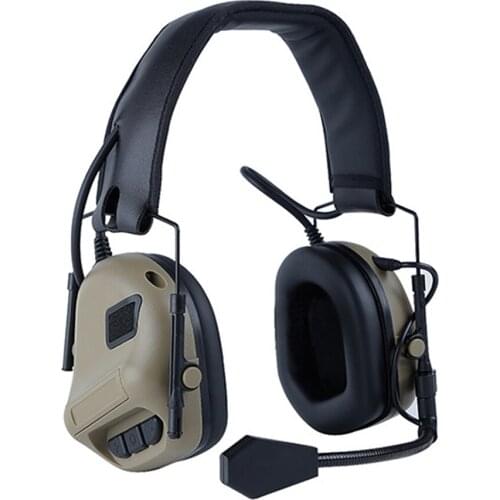 Noise Canceling Tactical Earmuffs Headphone Headset Communication Sound Pickup Noise Reduction Hunting Outdoor Hearing Protector