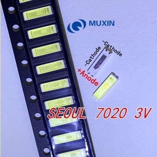 SEOUL 3500pcs/lot LED Backlight 0.5W 3V 7020 STHBI141E-B Cool white LCD Backlight for TV TV Application 55LM