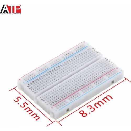 1PCS Great IT Quality mini bread board / breadboard 8.5CM x 5.5CM 400 holes