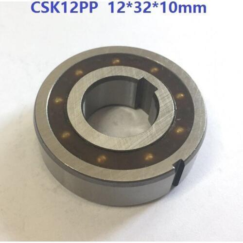 100pcs CSK12PP 12mm One Way Clutch Bearing With dual keyway 12x32x10 mm Sprag Freewheel Backstop Bearing 12*32*10mm