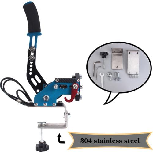 16Bit PC USB Handbrake for SIM Auto Racing Games G25/G27/G29 T500 Steel & Aluminum RALLY Adjustable For PC Windows DIRT RALLY