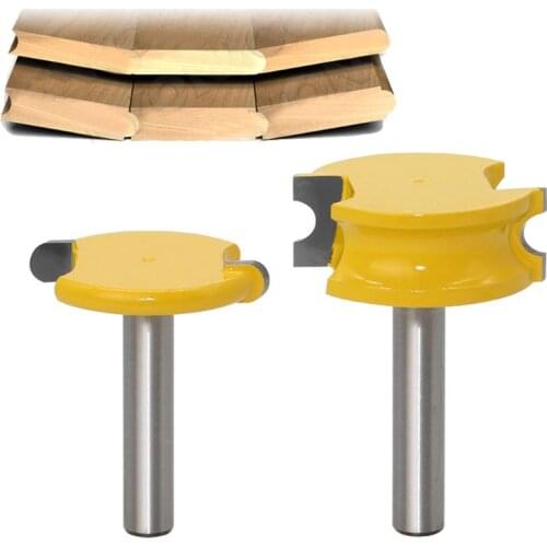 2Pcs/Set 8MM Shank Canoe Flute and Bead Router Bit Set Woodworking Tungsten Cobalt Alloy Wood Tenon Milling Cutter Bits Tools