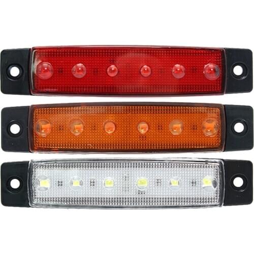 2 pieces 12V/24V LED Bulb Truck Side Marker Indicator Light for Car Bus Turn Signal Light Lorry UTE Trailer Tail Warning Lamps