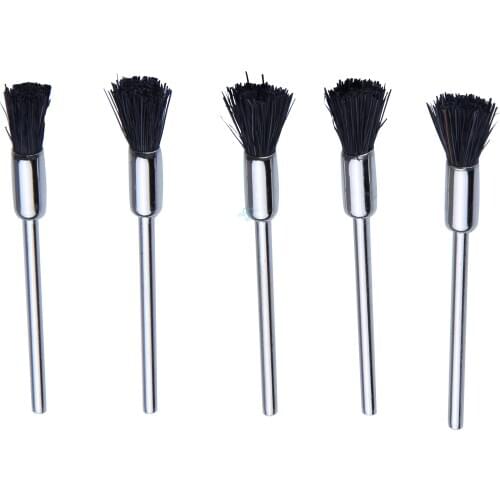 50pcs Black Wheels Rotating Polishing Tool Cup Nylon Polisher Brush Rotary Abrasive