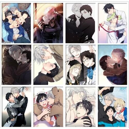 5D DIY Full Drill Diamond Painting Japanese Anime Yuri On Ice Cartoon Diamond Embroidery Mosaic Cross Stitch Art Home Decor Gift