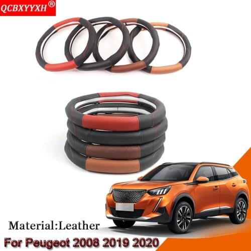 Car Steering Wheel Cover Car Steering-wheel Hub Accessory For Peugeot 2008 508 2019-2020 3008 4008 5008 2016-2019 208 e-208 2020