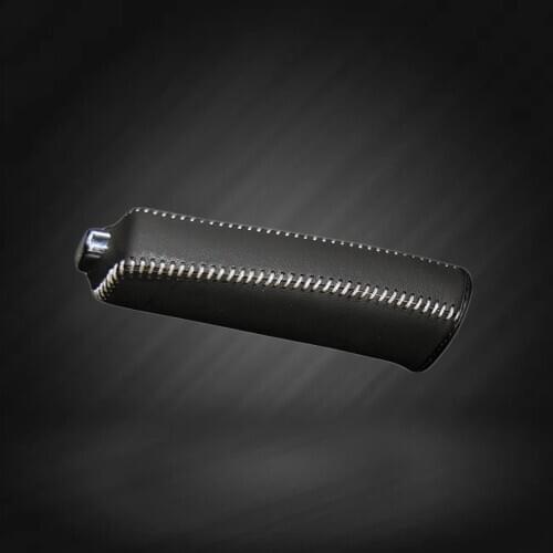 Car Hand Brake Covers Top Layer Leather Case for Kia K3 Handbrake Grips Cover Auto Genuine Leather Handbrake