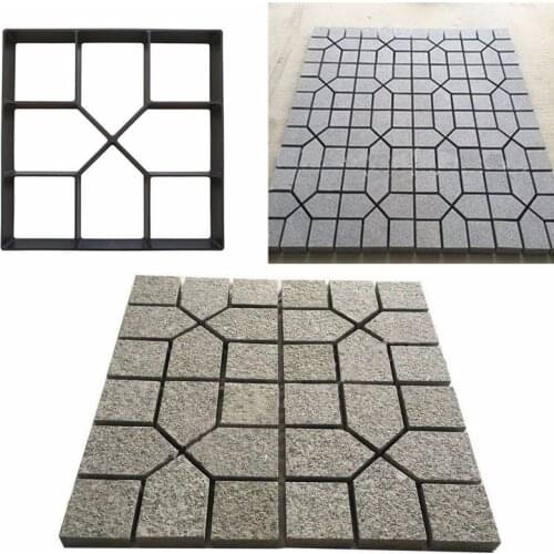Garden Walk Pavement Mold Path Maker Mould Paving DIY Lawn Road Concrete Paving Garden Path Molds Cement Brick Stone