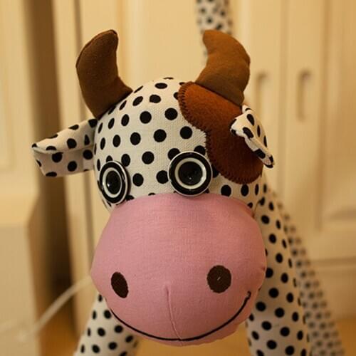 Fujian rural country cloth black and white spotted cow Island landing lighting study bedroom living room childrens room