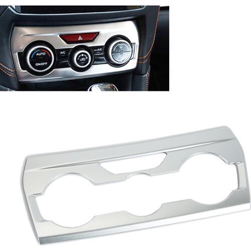 JEAZEA Car Interior ABS Air Condition A/C Control Switch Panel Cover Trim Moludings For Subaru XV 2018 Car Styling Accessories