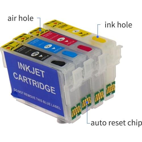 OYfame For Epson 603 603XL Ink Cartridge 603 Refillable Ink Cartridge with ARC Chip For Epson XP-4100 XP-4105 WorkForce WF-2810