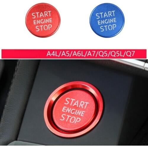 For aud-i Q5 Q7 A8 LA5 A6L A4L One key start switch light circle Ignition button decoration