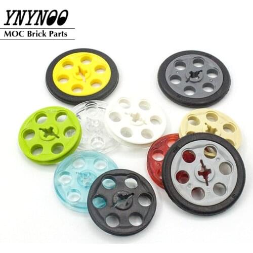 20Pcs/lot Technical Wedge Belt Wheel [aka Pulley] 4185 fit for Wheels and Tyres 2815 MOC Building Blocks Bricks Parts DIY Toys