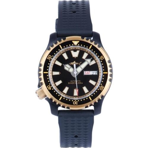 HEIMDALLR men diver watch,sport mens automatic watches diving mechanical wristwatches 200m waterproof C3 luminous NH35 sapphire