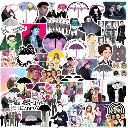 10/30/50pcs/Set The Umbrella Academy TV Show Stickers For Mobile phone cover Refrigerator Computer Car Motorcycle Notebook Etc