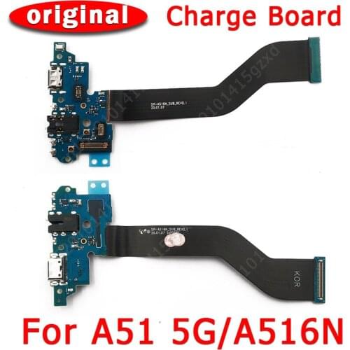 Original Charging Port For Samsung Galaxy A51 5G USB Charge Board For A516N Dock Connector Flex Cable Replacement Spare parts