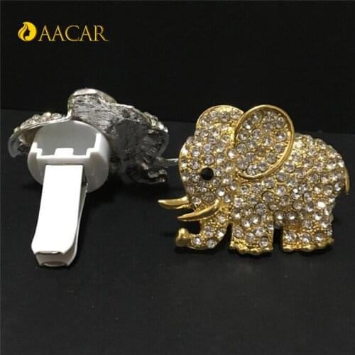 Air Freshener Styling air outlet accessories High-grade diamond crystal elephant car perfume clip lady styling