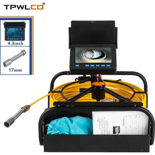 17mm Single Lens Industrial Endoscope 1000TVL HD 4.3 " LCD Digital Monitor Drain Pipeline Sewer Inspection Camera Set
