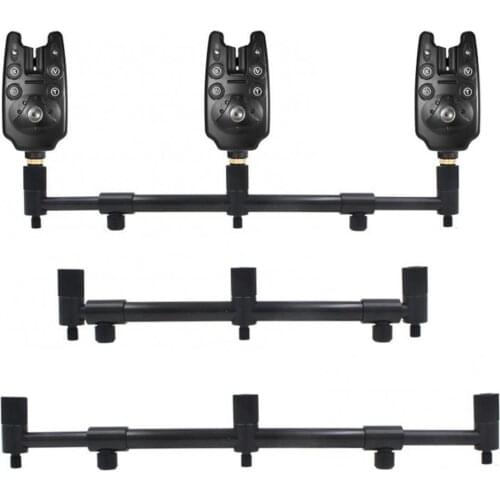 60%HOT Reservoir Folding 3 Head Fishing Rod Holder Retractable Buzz Bar Pole Stand