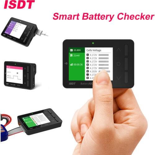 ISDT BattGO BG-8S Smart Battery Checker Balancer Cells Voltage Receiver Signal Tester Quick Charge Function For RC Model Charger