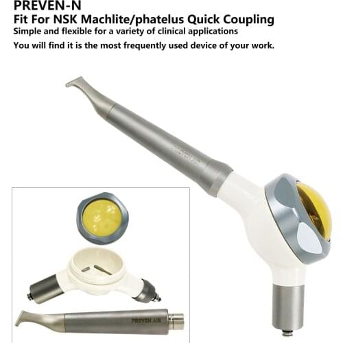 Dental Jet Polisher Air Flow Teeth Polishing Handpiece Hygiene Prophy for NSK Coupler PREVEN AIR-N