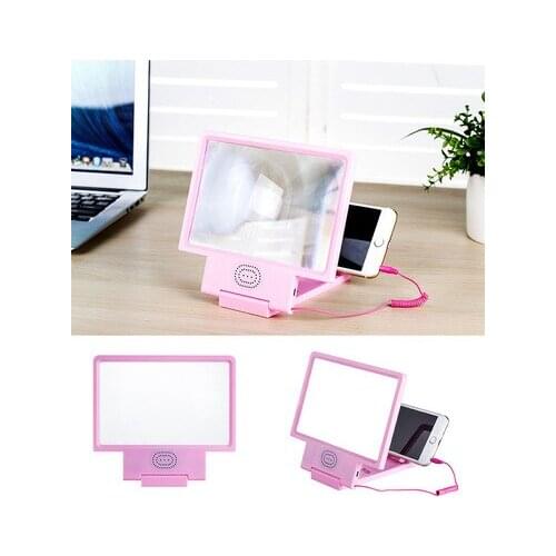 3D Mobile Phone Screen Amplifier Magnifying HD Stand Holder Video Folding Enlarged Sound Screen Amplifier 8.5 inch