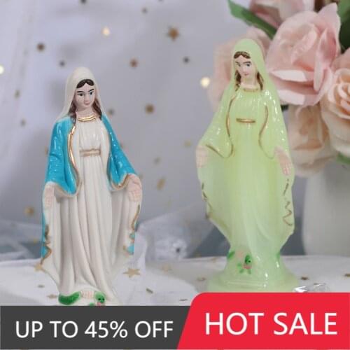 Creative Lucky Virgin Mary Statue Decoration Catholic Mary Statue Madonna Handmade Virgin Mary Statue Jesus Home Decor Gift