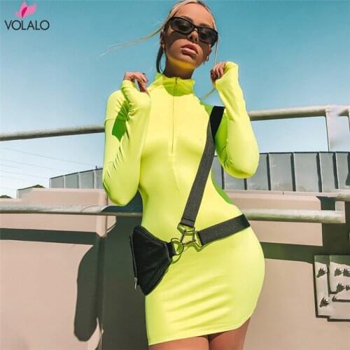 Модные платья-футляры VOLALO China At AliExpress