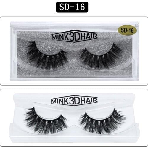 Xinleyong 1pairs natural false eyelashes fake lashes long makeup 3d mink lashes eyelash extension mink eyelashes