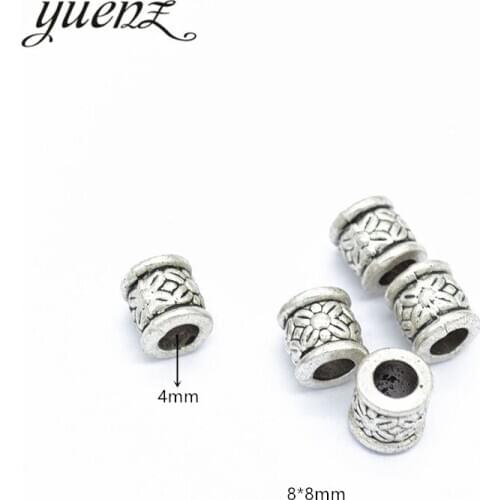 YuenZ 15pcs Vintage Round Bead Charms big hole Beads European pendant fit for necklace bracelet DIY pendants 8*8mm R30