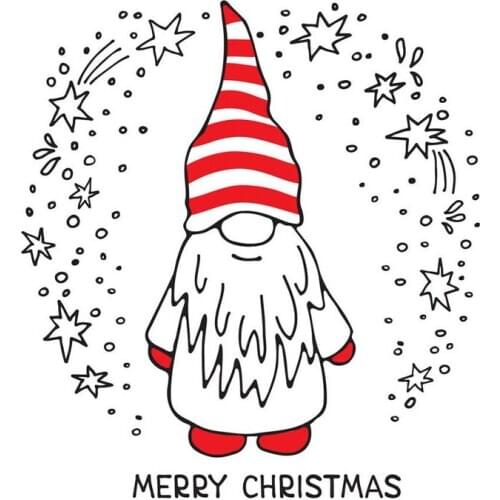 ZhuoAng Christmas Greetings Clear Stamps/Silicone Transparent Seals for DIY scrapbooking photo album Clear Stamps