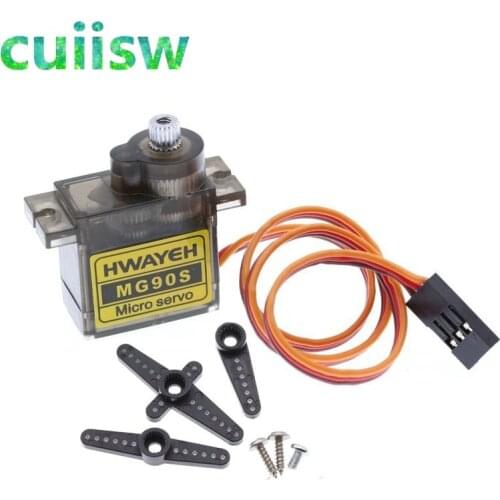 10pcs MG90S Metal gear Digital 9g Servo For Rc Helicopter plane boat car MG90 90S 9G