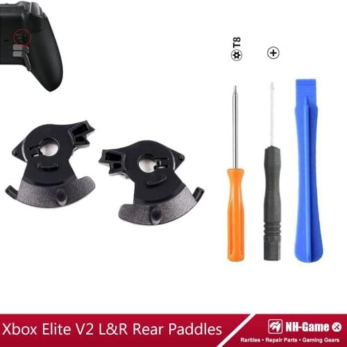 2pcs/lots With Tool Rear Paddles For Xbox One Elite V2 Controller Handle Back Buttons Trigger Lock Stop Kit Left and Right